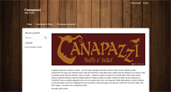 Desktop Screenshot of canapazzi.com